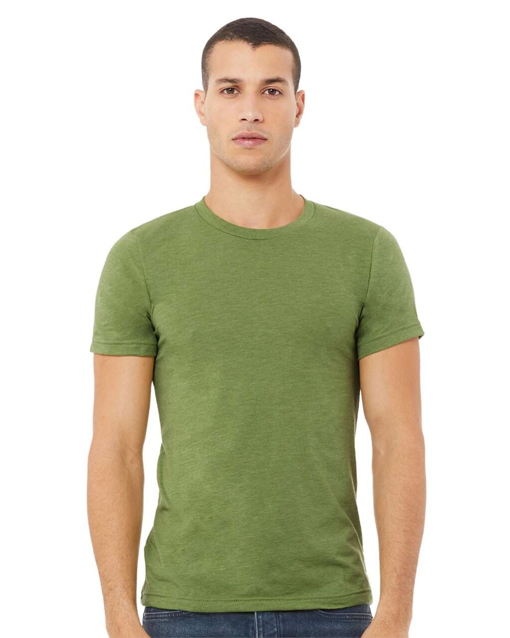 BELLA + CANVAS CVC Jersey Short Sleeve Crewneck T-Shirt for Everyday Comfort, Custom Printing & Modern Casual Wear Tee